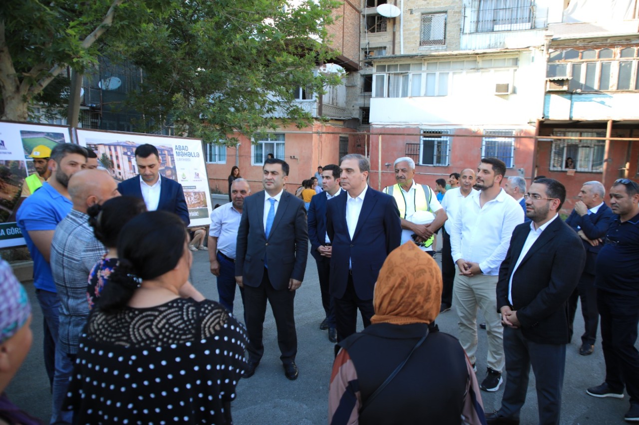 Niyazi Bayramov növbəti “ABAD məhəllə” ilə tanış oldu - FOTOLAR